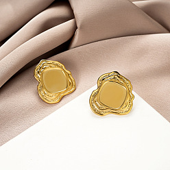 Самородки 304 из нержавеющей стали серьги, золотые, самородки, 35x25 мм