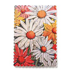 Белый Прямоугольные подвески из акрила, цветок, белые, 35.5x24.5x2.5 мм, отверстие : 1.6 мм