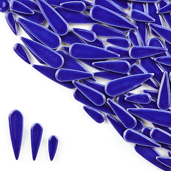 Розовато-лиловый 3 стили фарфоровая мозаичная плитка в форме капли, для поделок из мозаики своими руками, рамки для картин и многое другое, розовато-лиловый, 21~40x8~12x4 мм, около 100 г / набор