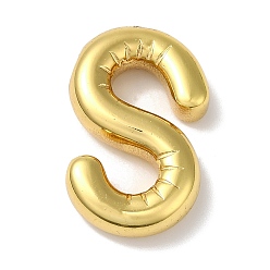 Letter S Ионное покрытие (ip) 304 подвески из нержавеющей стали, буквенное очарование, Письмо с, 23x19x5 мм, отверстие : 2 мм