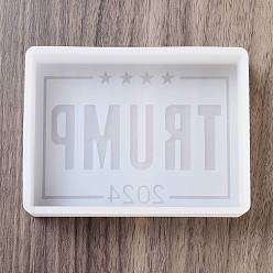 Rectangle Силиконовая форма своими руками, изготовление изделий из эпоксидной смолы, изготовление свечей, белые, прямоугольные, 102x80x26 мм