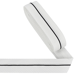 Белый 9м ткань костюма брюки талия подкладка, аксессуары для одежды, плоский, белые, 51x1.5 мм