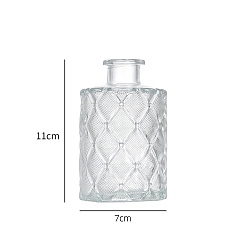 Прозрачный Стеклянная ваза с тиснением, украшение дома гидропо ниша ваза для растений ваза для цветов, прозрачные, 5.5x16 см