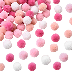 (52) Непрозрачная лаванда 120шт 4 цвета полиэстеровый помпон, для шапок обувь шарфы подвески на сумку аксессуары, разноцветные, 15 мм, 30 шт / цвет