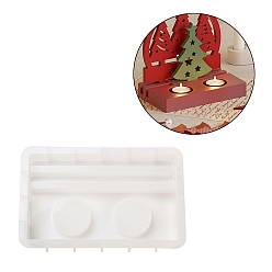 Rectangle Силиконовые формы-держатели своими руками, формы для литья смолы, инструменты для производства глиняных ремесел, белые, прямоугольные, 180x110x25 мм, внутренний диаметр: 38 мм