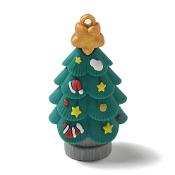 Рождественская елка Подвески из пвх на рождественскую тематику, рождественская елка, 58.5x31.5x22 мм, отверстие : 3 мм