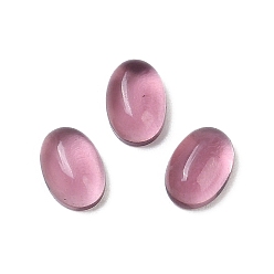 Фиолетовый Кабошоны из стекла, овальные, фиолетовые, 6.5x4.5x2.5 мм