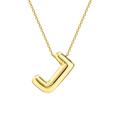 Letter J 304 тросовая цепочка из нержавеющей стали с подвесками в виде букв, буква J, 17.72 дюйм (45 см)