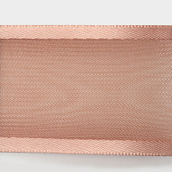Camel 100 Yards Polyester Organza Ribbon with Satin Edge, Camel, 3/8 inch(9mm)