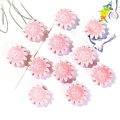 Солнце Фарфоровые бусины ручной работы, яркие глазурованные, солнце, 18x6 мм, отверстие : 2 мм