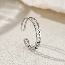 Нержавеющая Сталь Цвет Кольцо 201 манжеты из нержавеющей стали для женщин, цвет нержавеющей стали, внутренний диаметр: 18 мм