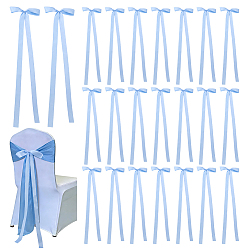 Light Sky Blue 24Pcs Polyester Garment Accessories, Bowknot, Light Sky Blue, 900x250mm