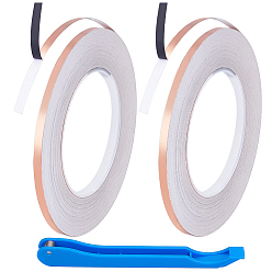 (52) Непрозрачная лаванда 1 Инструменты для фольгирования из АБС-пластика и стекла, с 2 рулонами латунной клейкой ленты, разноцветные, 136.5x11x17 мм