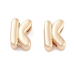 Letter K Стойки подвески обшивки сплава, без кадмия и без свинца, гальванический никель, золотой свет, Письмо K, 9.5x6.5x4 мм, отверстие : 1.5x2.5 мм