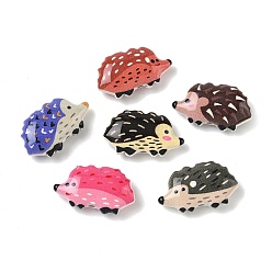 Hedgehog Окрашенного распылением сплава бисер, еж, 10.5x18x2 мм, отверстие : 1.6 мм
