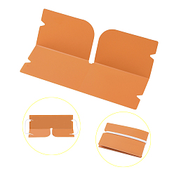 Orange Organisateur de clip de rangement en plastique pliable portable, pour couvre-bouche jetable, orange, 190x120x0.3mm