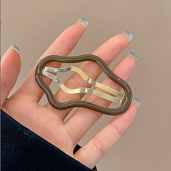 Серый Заколки для волос из сплава Cloud, аксессуары для волос для девочек, серые, 67.5x42x1.5 мм