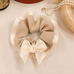 Antique White Cloth Hair Ties, Antique White, 100mm