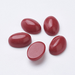 Synthetic Coral Synthetic Coral Cabochons, Oval, 14x10x5mm