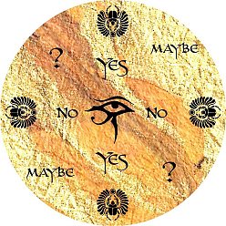 Eye Деревянная маятниковая доска, биолокация гадальная доска, для колдовства принадлежности для викканского алтаря, плоскийкруглыйкруглый, глаз, 150 мм