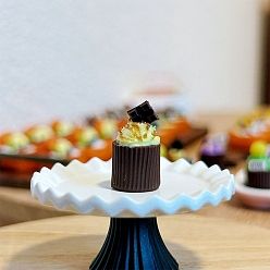 Кокосово-Коричневый Миниатюрные украшения из смолы, аксессуары для домашнего кукольного домика с микро-ландшафтом, притворяясь опорными украшениями, питание, кокосового коричневый, 8x12~15 мм