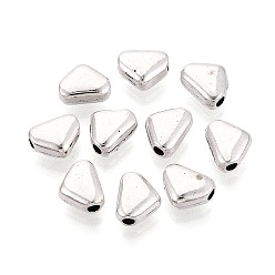 Античное Серебро Сплавочные овальные бусины тибетского стиля , треугольные, античное серебро, 6.5x5.5x3.5 мм, отверстие : 1.5 мм, Около 1250 шт / 500 г