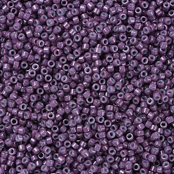 (DB0662) Opaque Light Blue-lined Plum MIYUKI Delica Beads, Cylinder, Japanese Seed Beads, 11/0, (DB0662) Opaque Light Blue-lined Plum, 1.3x1.6mm, Hole: 0.8mm, about 10000pcs/bag, 50g/bag