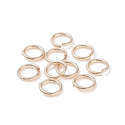 Real Gold Filled Yellow Gold Filled Jump Rings, Open Jump Rings, 1/20 14K Gold Filled, Cadmium Free & Nickel Free & Lead Free, 22 Gauge, 4.3x0.6mm, Inner Diameter: 3mm