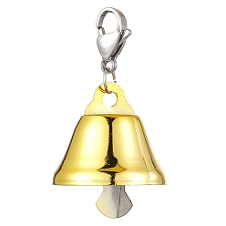 Золотистый Железный колокольчик, 316 застежки-клешни из хирургической нержавеющей стали для украшений сумок, золотые, 46~47 мм