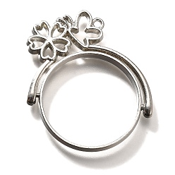 Платина Подвесные подвески из сплава, для diy уф смолы, эпоксидная смола, без кадмия, без никеля и без свинца, плоские круглые с цветком, платина, 39x35x3.5 мм, отверстие : 1.6 мм