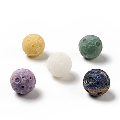 Смешанные камни Натуральный драгоценный камень, резной драгоценный камень, образец небесного драгоценного камня в полнолуние, сфера, для домашнего офисного стола, планета, 38~40x38~40 мм