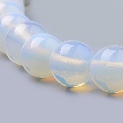 Opalite Opalite Beads Strands, Round, 4mm, Hole: 1mm, about 90pcs/strand, 15.7 inch