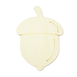 Other Fruits Незаконченная поделка из тополя, сервировочный поднос для декора домашней кухни своими руками, День Благодарения, желудь, фрукты, 24.1x17.1x0.2 см