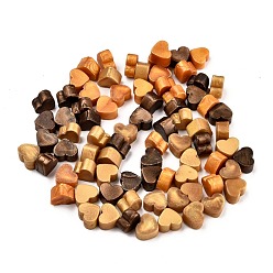 (52) Непрозрачная лаванда Частицы сургуча, для ретро печать печать, сердце, разноцветные, 7.3x8.6x5 мм , около 110~120 шт / мешок