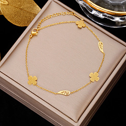 Wing Браслеты на ногу из нержавеющей стали и латуни, золотые, крыло, 8-1/4 дюйм (210 мм)