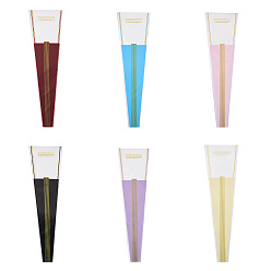 (52) Непрозрачная лаванда 120 шт 6 цвета opp пластиковые пакеты для букетов цветов, пакеты для упаковки одного цветка, полосатый рисунок, разноцветные, 45x4~13 см, 20 шт / цвет