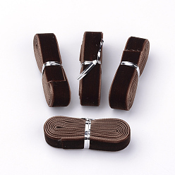 Кокосово-Коричневый 5/8 Лента бархатная односторонняя дюймовая, кокосового коричневый, 5/8 дюйм (16 мм), около 1.094 ярдов / пачка (1 м / пачка)