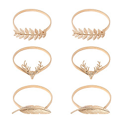 Light Gold 3 стильный подхват для штор, конструкция пружины из сплава, подходит для большинства штор, простой в использовании, разнообразные, золотой свет, 37~44.5x9~11x3~4 мм, 2 шт / стиль