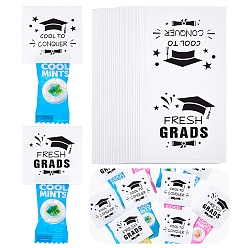 Black 200Sheets Paper Waterproof Stickers, Self-adhesive Decals, Black, 80x44.5x0.2mm, Sticker: 38x38mm