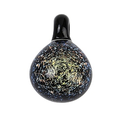 Шампанско-Желтый Подвески лэмпворк ручной работы, подвески в форме кошки, шампанское желтый, 27~27.5x18x15 мм, отверстие : 2.5 мм