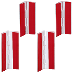 Красный 4шт 2 стили акриловые самоклеящиеся петли, прямоугольные, красные, 64.5~75x39~44x6 мм, 2 шт / стиль