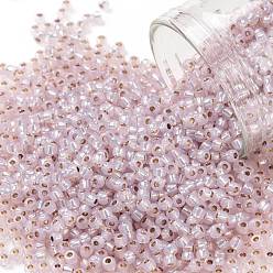 (PF2121) PermaFinish Light Lavender Opal Silver Lined TOHO Round Seed Beads, Japanese Seed Beads, (PF2121) PermaFinish Light Lavender Opal Silver Lined, 8/0, 3mm, Hole: 1mm, about 222pcs/bottle, 10g/bottle
