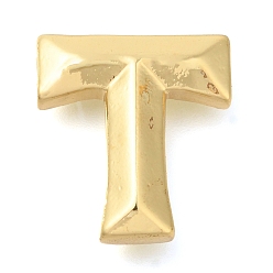 Letter T Стойки обшивки латунные подвески, долговечный, без кадмия и без свинца, подвески с буквой az~z, Письмо T, 18x16.5x6 мм, отверстие : 3.5x2 мм