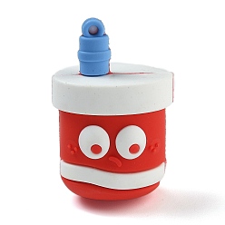 Food ПВХ подвески, питание, питание, 44.5x29x21 мм, отверстие : 2 мм