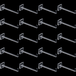 Clear Acrylic Shelf Hooks, Clear, 57.5x16x16.5mm