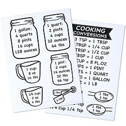 Слово 2 шт. самоклеящиеся герметизирующие наклейки из ПВХ, этикетки наклейки наклейки, для кухни, слово, 290x212x0.2 мм, 2 шт / комплект