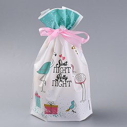 Flamingo Shape Креативный карман для ремня безопасности лося на рождество, прямоугольные, белые, Фламинго, 22.3x15.1 см, о 45~50 шт / мешок