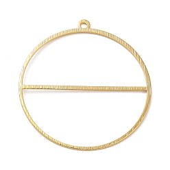 Настоящее золото 18K Латунные подвески, круглые, реальный 18 k позолоченный, 41x38x0.7 мм, отверстие : 1.8 мм