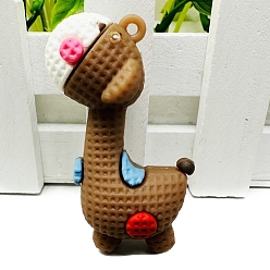 Верблюжий Пластиковые подвески из пвх, прелести жирафа, верблюжие, 56x30 мм