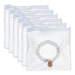 Прозрачный 100 противоокислительные пакеты из ПВХ с застежкой-молнией, прозрачный чехол для хранения ювелирных изделий с защитой от потускнения, квадратный, прозрачные, 13x13x0.03 см